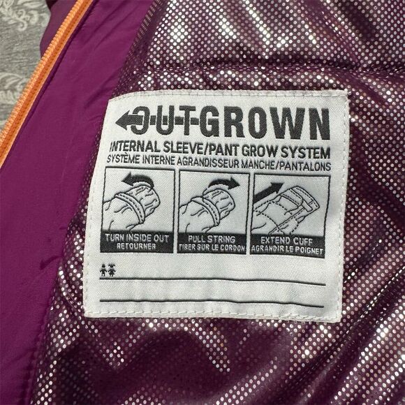 Columbia Unisex Puffer Jacket L Purple Omni-Heat Winter Hooded - Picture 6 of 8